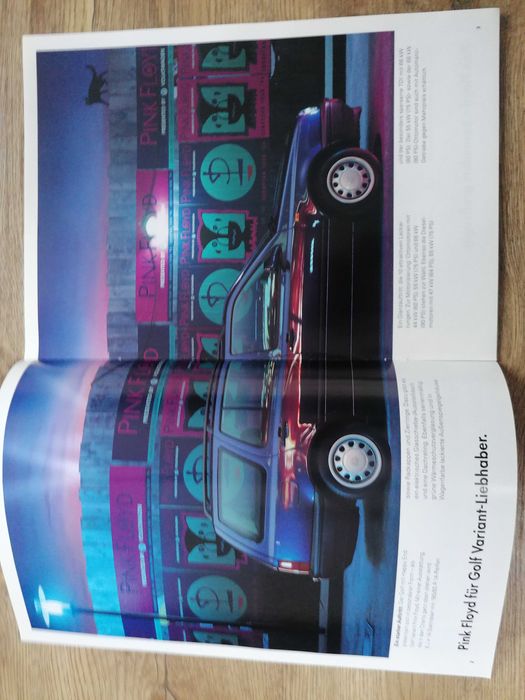 Prospekt VW Golf III Variant Pink Floyd