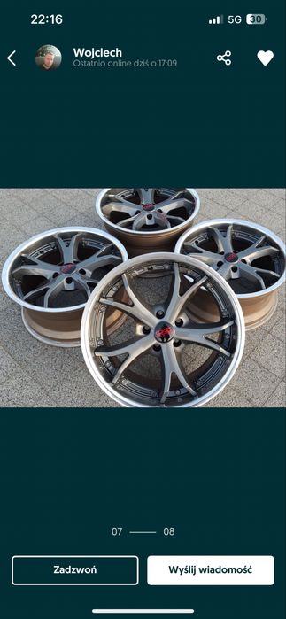 Felgi aluminiowe AEZ ZEUS 5 x 112 dwie szerokosc 18 cali