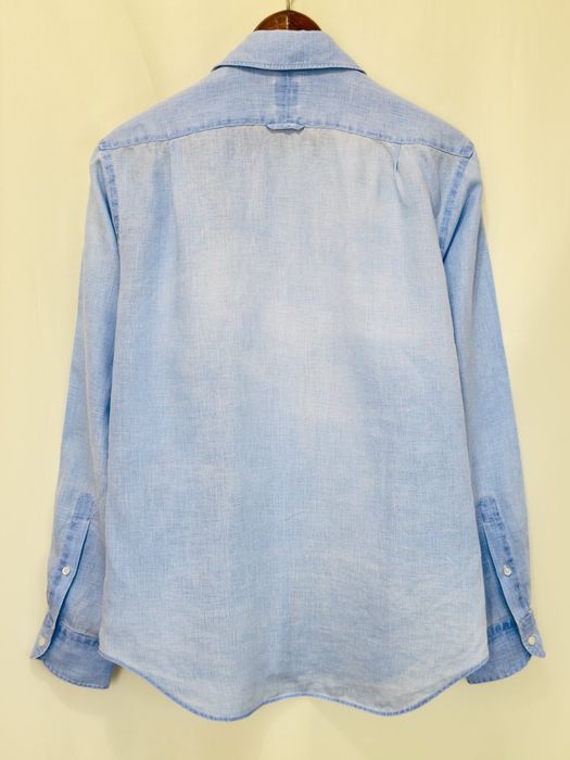 Boggi Milano Regular Fit French Linen Shirt L