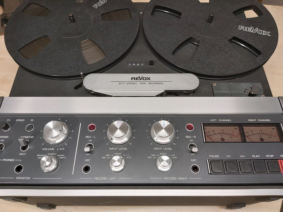 Revox B77 mała studyjna 38 cm/s + 2 szpule