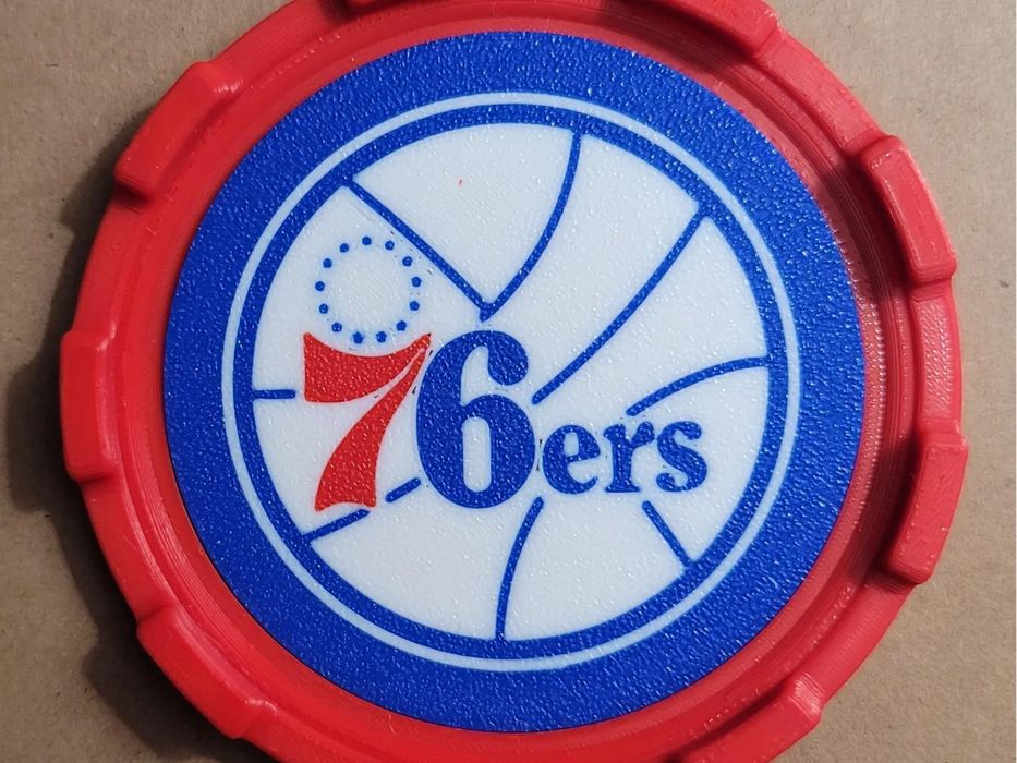 Base Decorativa (Insert) Coaster Master - Philadelphia 76ers