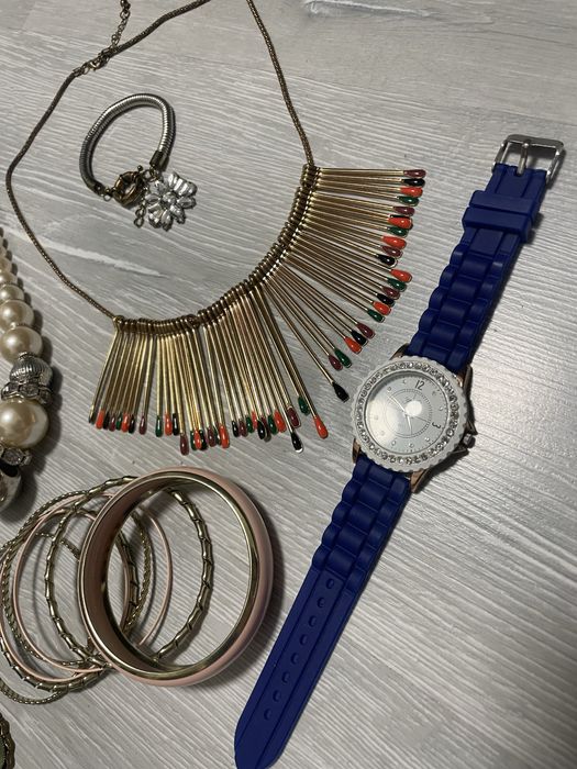 Колье подвеска часы браслет