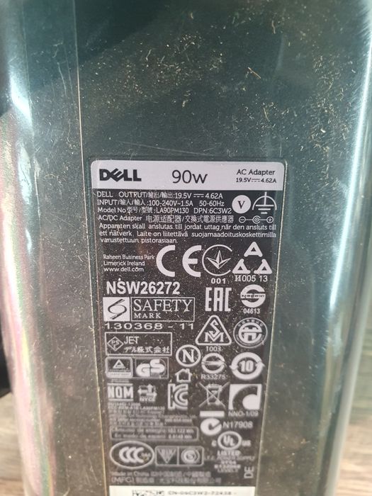 Зарядка зарядное блок питания живлення Dell 90w 7.4mm slim оригінал