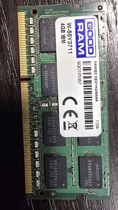 Pamięć RAM DDR3 4GB 1333MHz 55Y3711