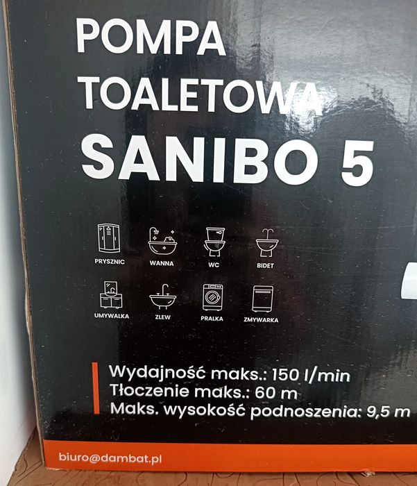 Nowa pompa/przepompownia SANIBO 5