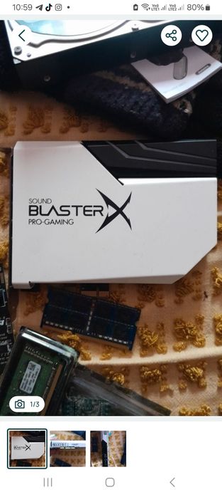 Звукова карта Creative Sound BlasterX AE-5 Plus.