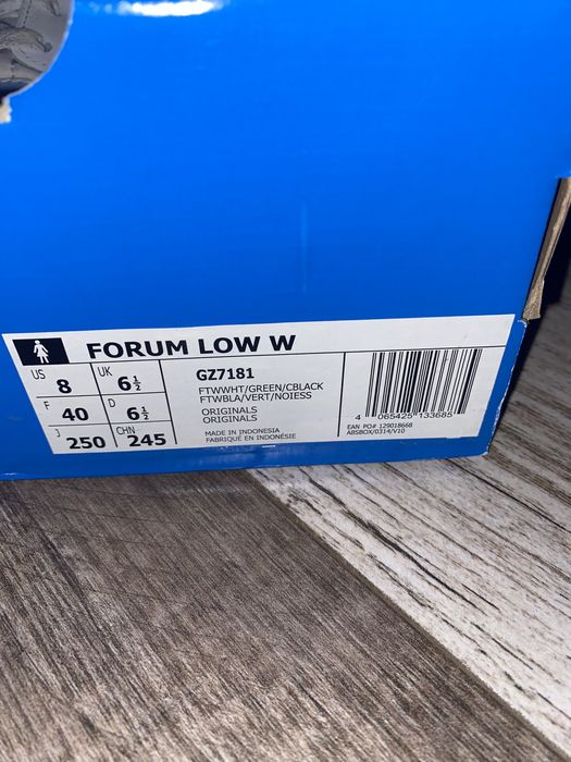 Adidas forum low green black