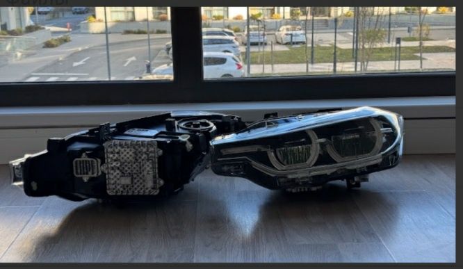 Передні фари BMW 3 Серії F30/F31 LED Жовті / Фары оптика ЛЕД Желтые