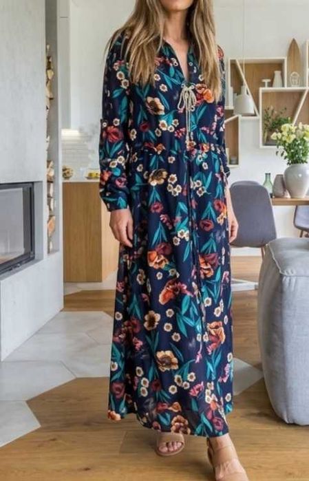 Sukienka kwiaty długa