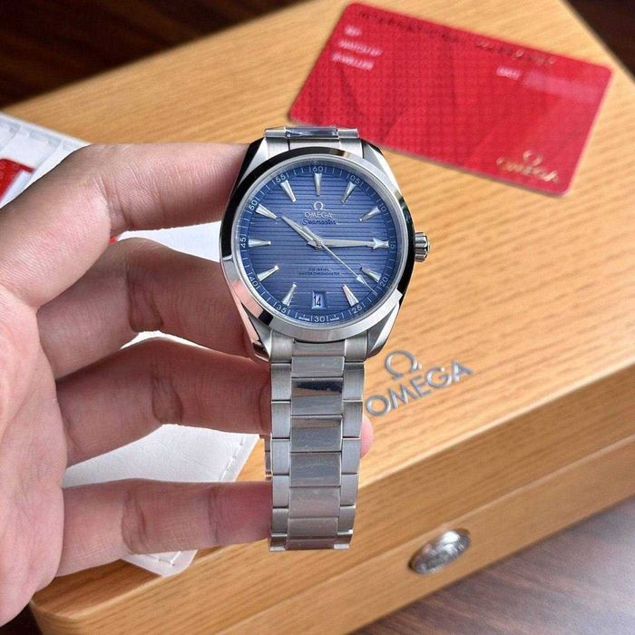 чоловічий наручний годинник Omega Seamaster 150m Aqua Terra Summer Blue