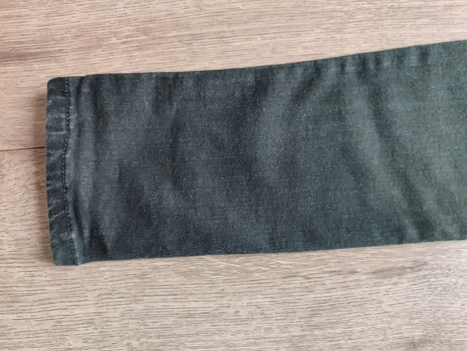 Ciemnozielone spodnie jeansowe rurki 34/36 DenimCo XS/S