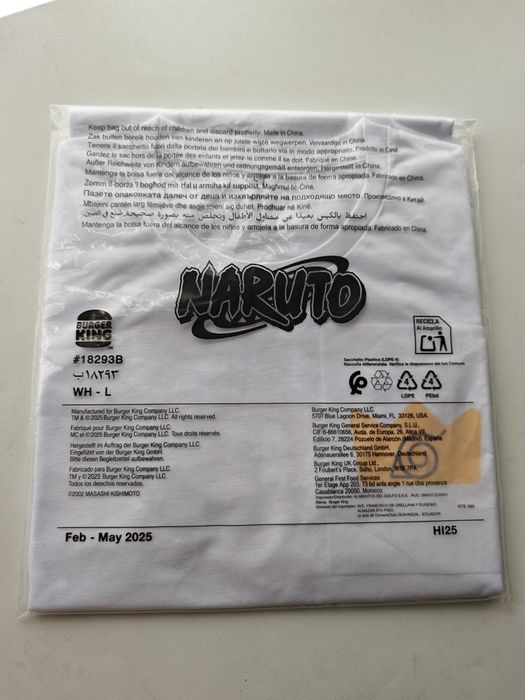 Vendo camisola Naruto Edição Limitada (Tamanho L)