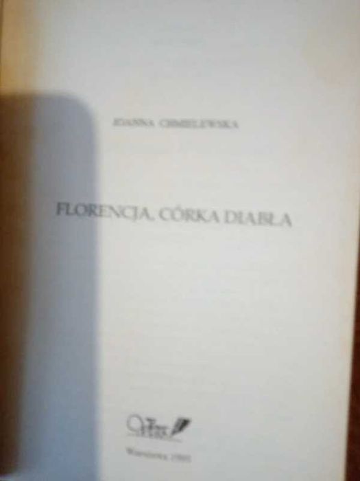 Florencja córka Diabła Joanna Chmielewska ,kryminał