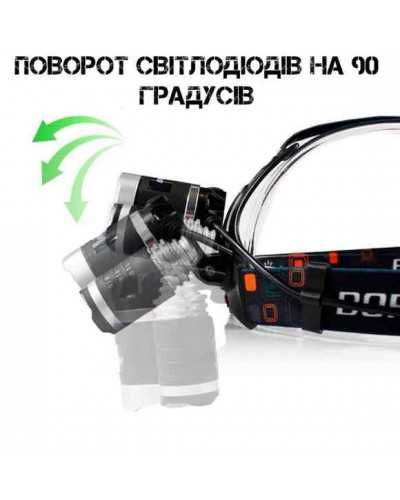 Мощный налобный светодиодный фонарь Boruit Police RJ 3000 - T6