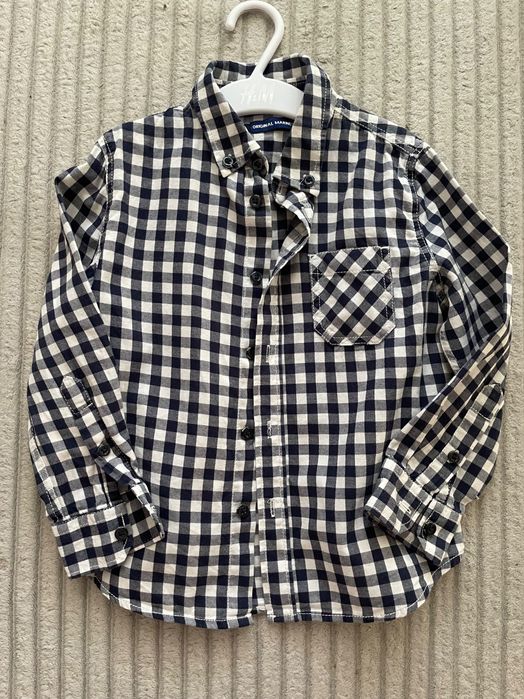 Рубашка дитяча в клітинку