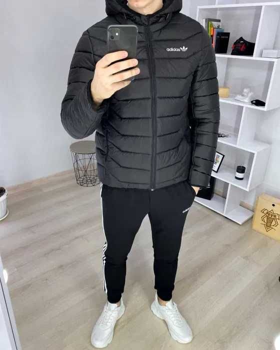 Мужская куртка демисезонная Adidas весенняя осенняя ветровка Адидас