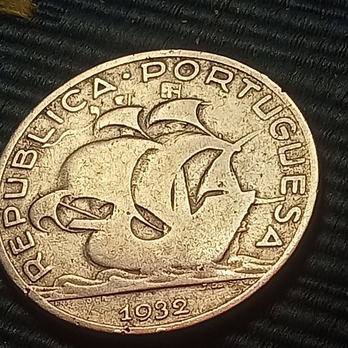 moeda em prata 5.00 escudos 1932