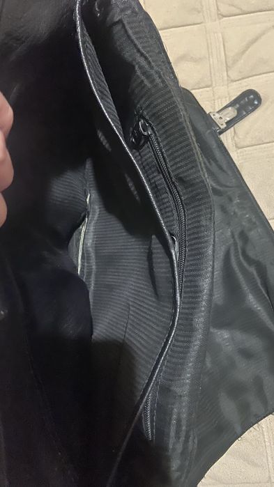 Шкіряний портфель для документів/ ноутбука