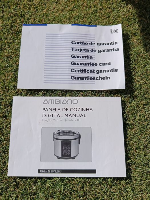 Panela de Arroz Digital Ambiano 1,5L – 9 Programas e Manter Quente 24H