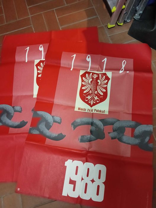 Plakat polityczny "Niech żyje Polska"