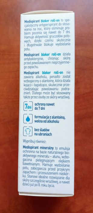 Medispirant roll on bezzapachowy dla kobiet i mężczyzn