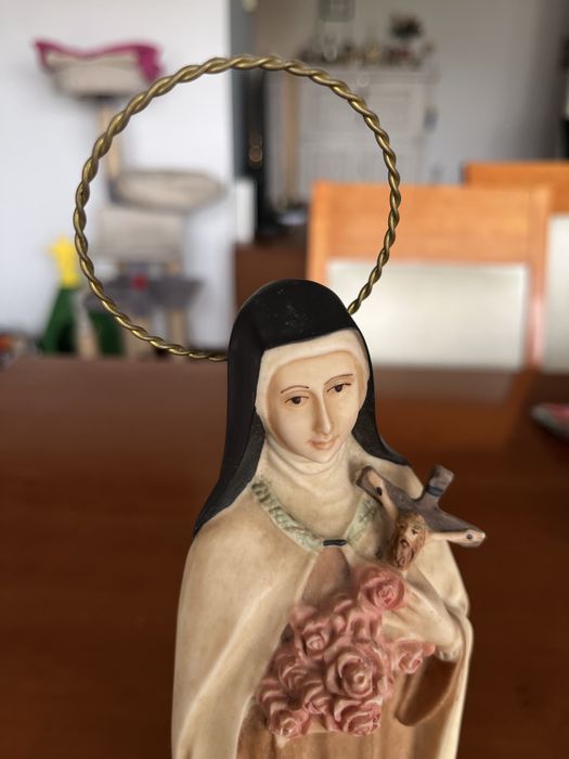 Estatua de St. Teresinha, 30 cm, Marfinite (excelente estado)