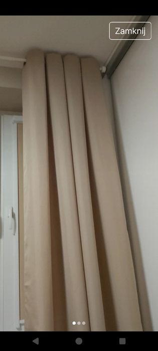 zasłona nowa beżowa 140/200