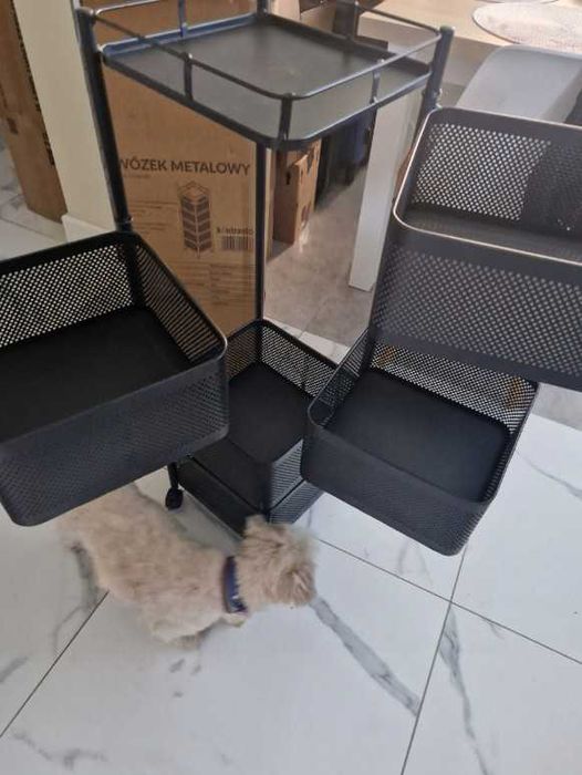 Regał Kuchenny Mobilny Stolik Na Kółkach Wózek 6-poziomowy Nowy* 90cm