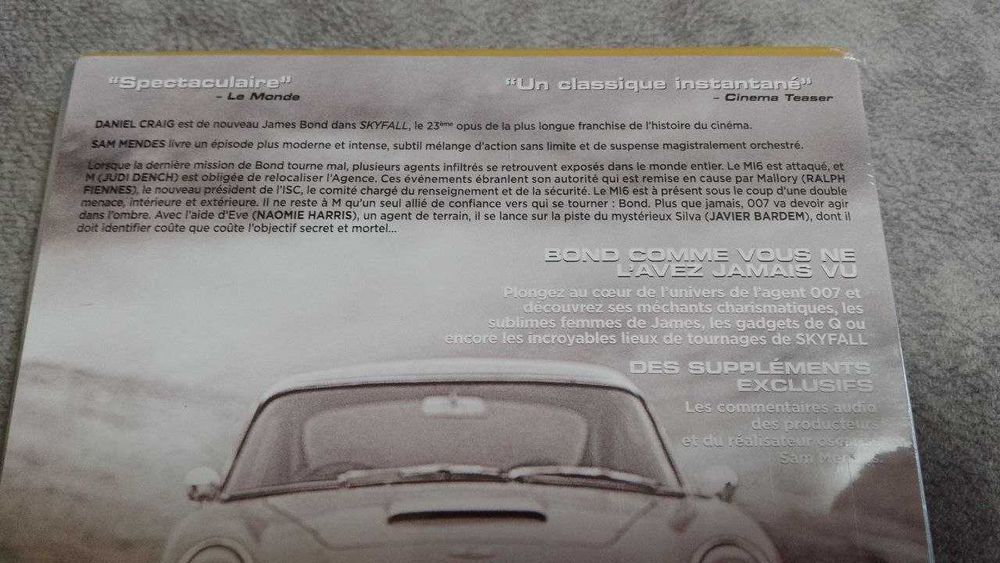 007 skyfall. стилбук в пленке, 8 открыток, франция, blu-ray + dvd