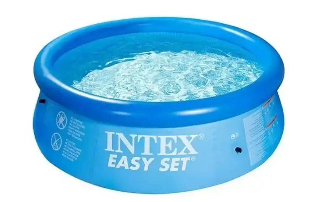 Бассейн надувной 244х76см Intex Easy Set 28110, семейный,