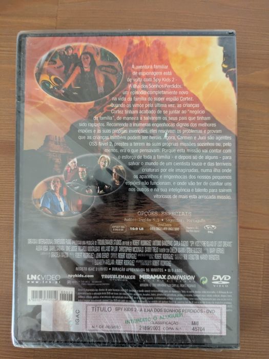 DVD NOVO e selado " SpyKids 2 " SOL