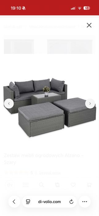 Meble ogrodowe rattan