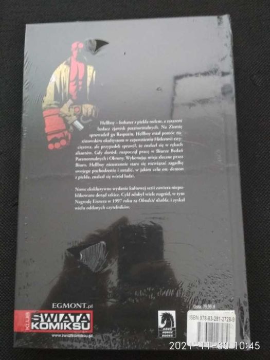 Hellboy tom 1 (nowy, folia)