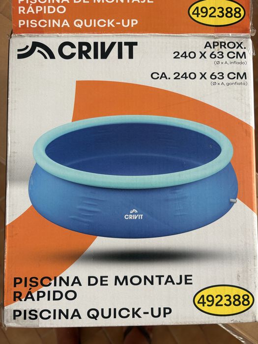 Piscina 2,60 com cobertura incluída
