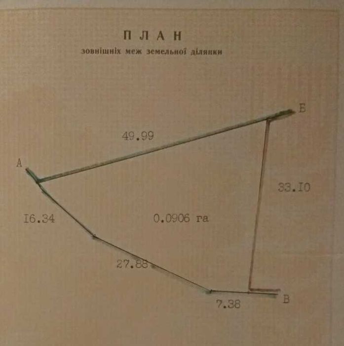 Продається земельна ділянка