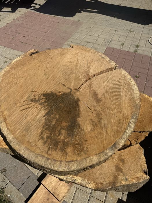 Plastry dębowe stolik tanio !