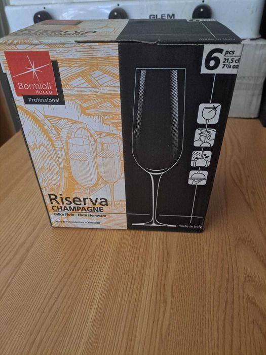 Copos champanhe 21,5cl- Riserva