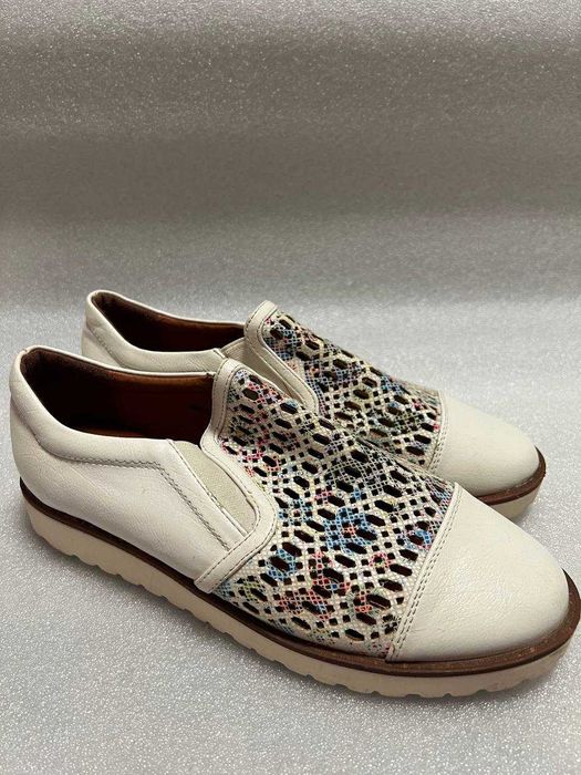 Жіночі сліпони шкіряні білі SummerGirl Туфли, женские лофери