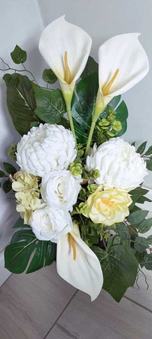 Komplet nagrobny chryzantema i kalia