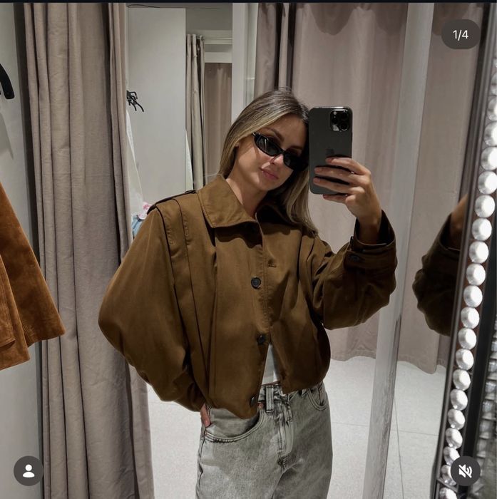 Бомбер Zara М тренч Zara