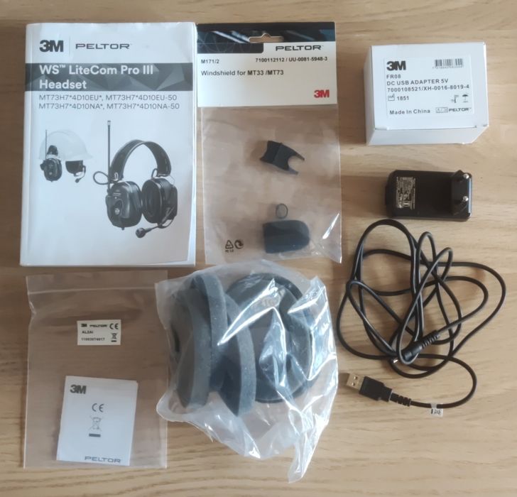 Auscultadores 3M PELTO WS LiteCom PRO III