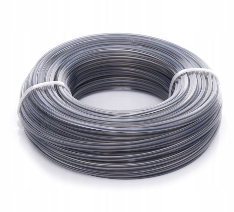 Żyłka tnąca do kosy spalinowej, kwadrat 2,4 mm x 50 m, szara, wzmocniona