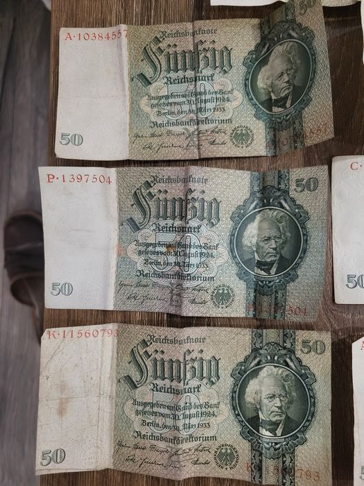 Stare banknoty polskie, niemieckie i inne