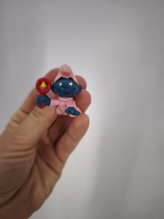 Zestaw figurek kolekcjonerskich smerfy vintage schleich