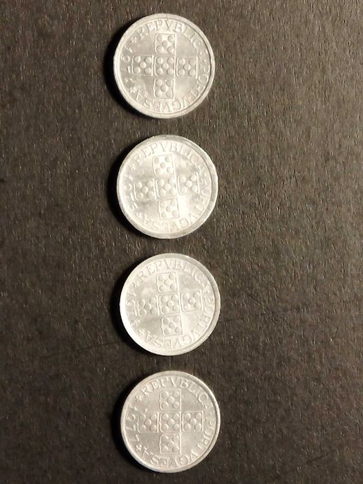 Moedas de 10 centavos alumínio