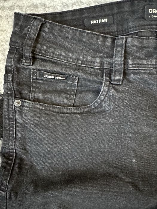 Czarne Spodnie Skinny Jeans Cropp