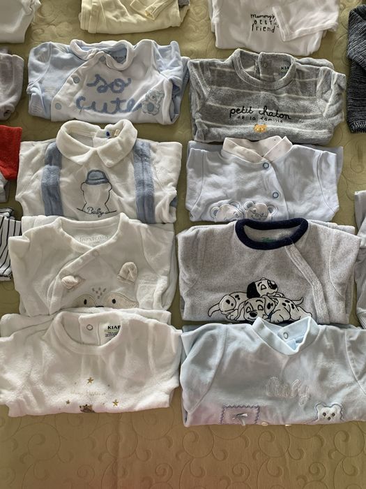 Saco roupa bebé menino 0-3m (21 peças)