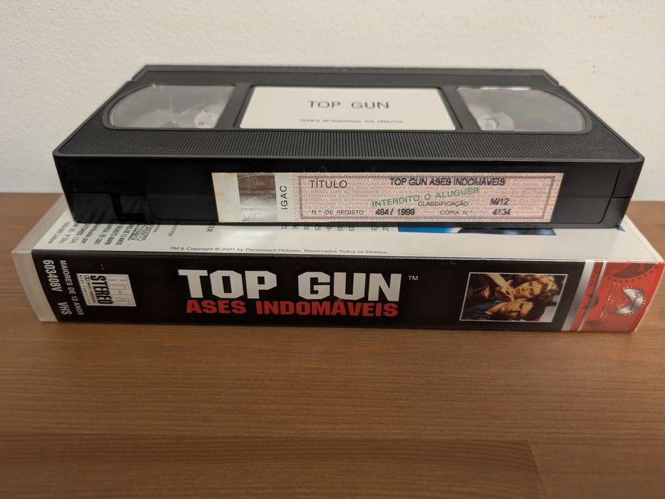 VHS " TOP GUN - Ases Indomáveis 1986 " (Opt. Estado)