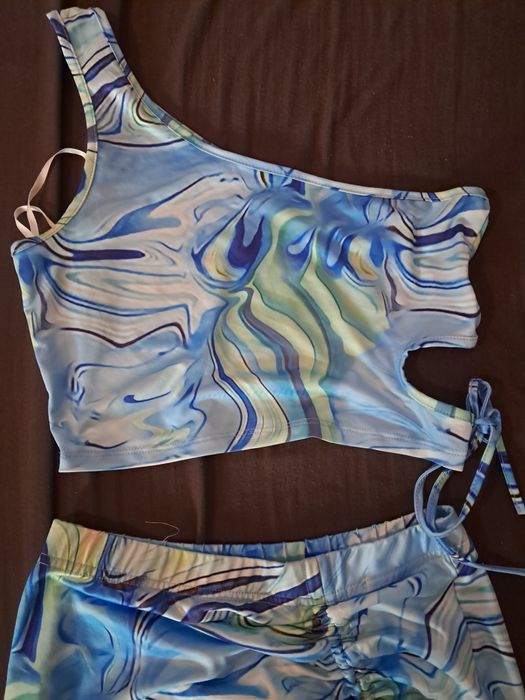 Komplet spódnica top letni