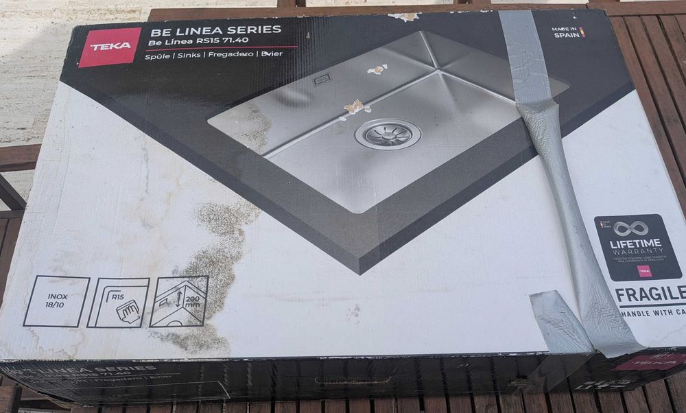 Lava loiça sob tampo Inox TEKA Be linea RS15 71.40 (Novo)